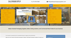 Desktop Screenshot of dallaspackagingsupplies.com